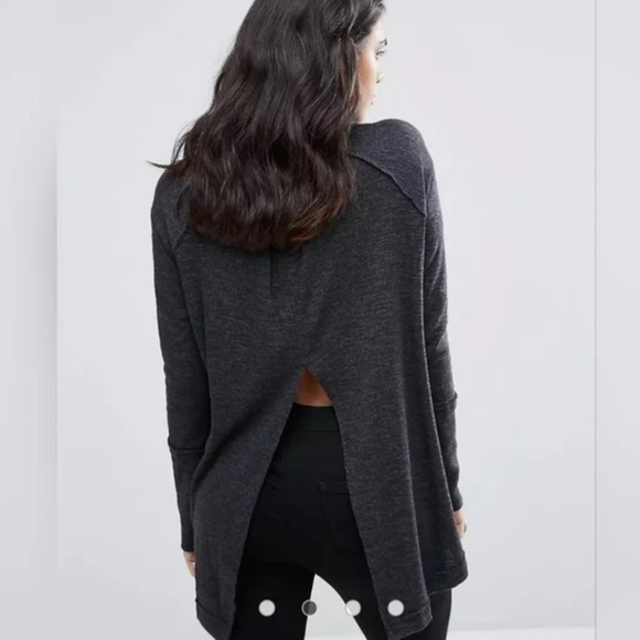 Free People We The Free Turtleneck Longsleeve Sweater Open Back Size XS - Picture 2 of 8